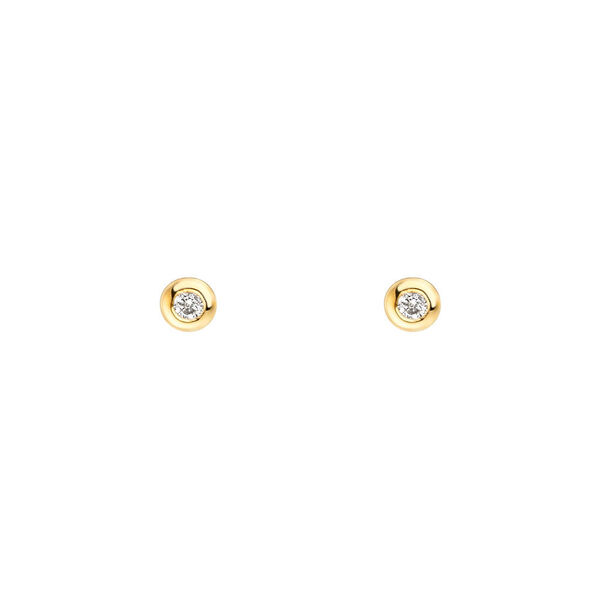 Ohrstecker MINI Pure 18 K Gelbgold vergoldet, 18 K Gelbgold vergoldet