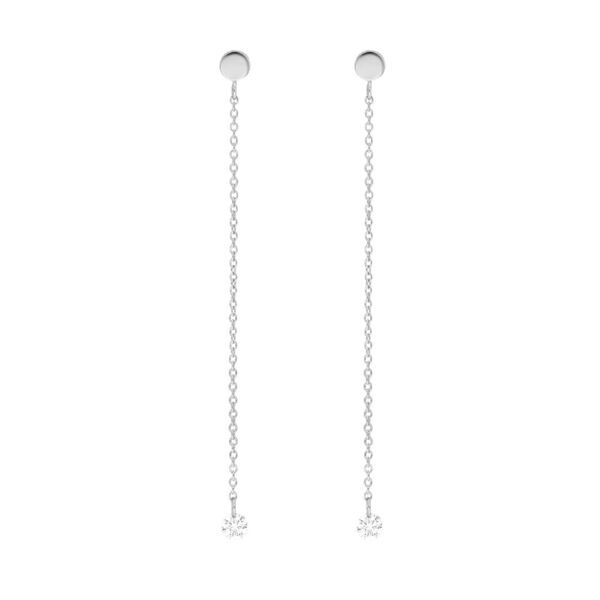 Ohrringe Pure Kette, 18 K Weigold