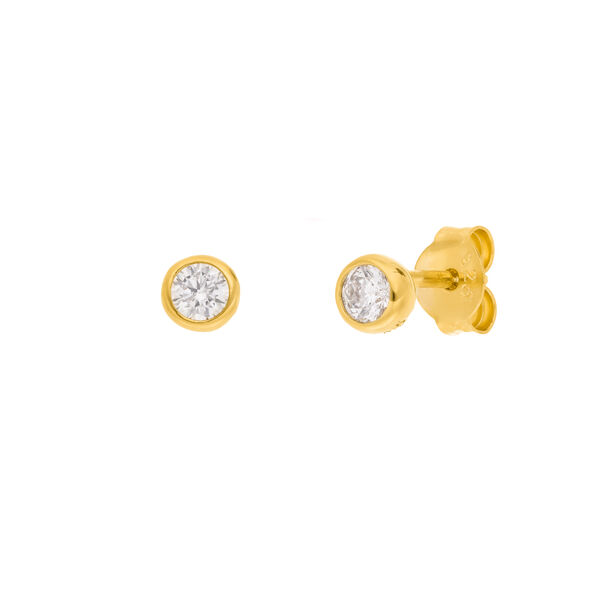 Ohrstecker Pure, 18 K Gelbgold vergoldet