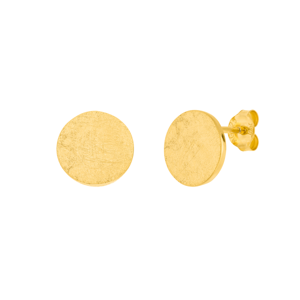 Leaf Jewelry Ohrstecker Slices, 18 K Gelbgold vergoldet