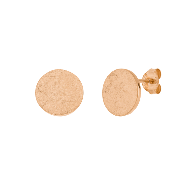 Leaf Jewelry Ohrstecker Slices, 18 K Rosegold vergoldet