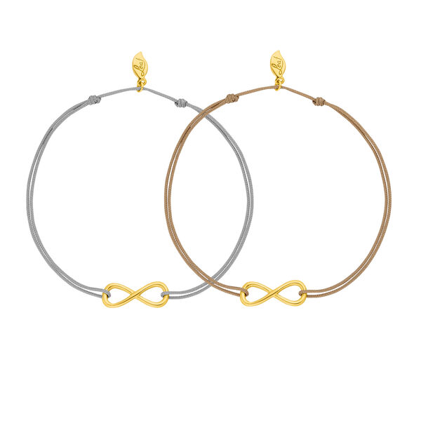 Armband Set, INFINITY, 14 Karat Gelbgold Bild 3