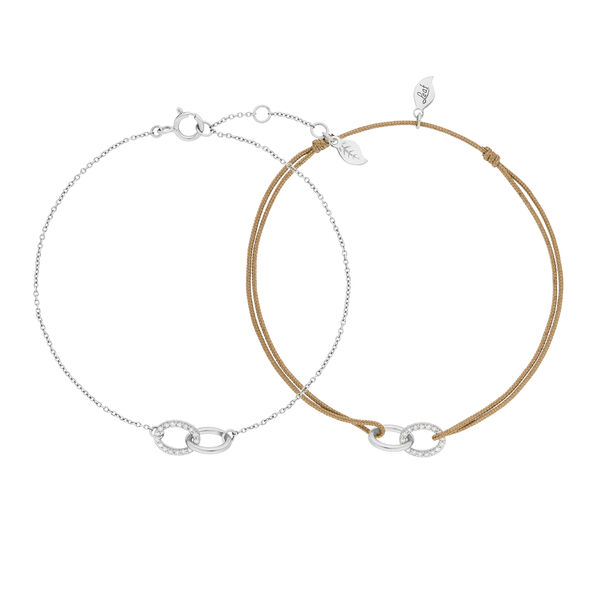 Armband Set mit Diamanten, ETERNAL TOUCH, 14 Karat Wei�gold Bild 3