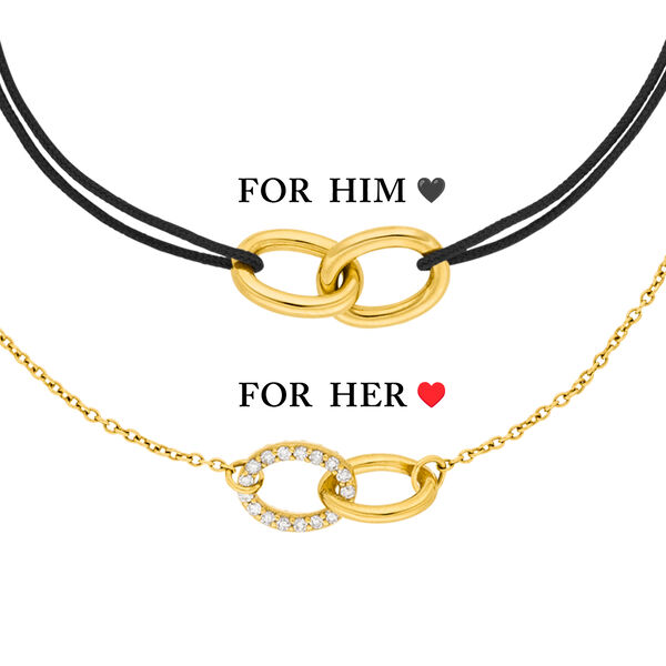 Partner Armbnder, ETERNAL TOUCH, 14 Karat Gelbgold