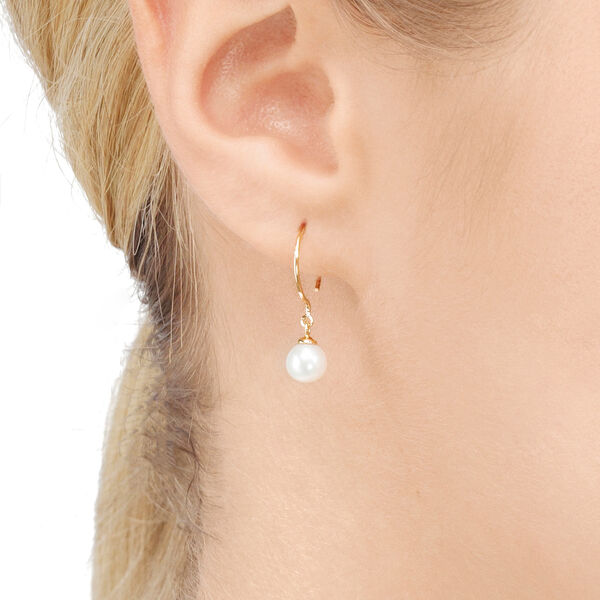 Ohrhnger Single Pearls, 14 Karat Weigold Bild 2