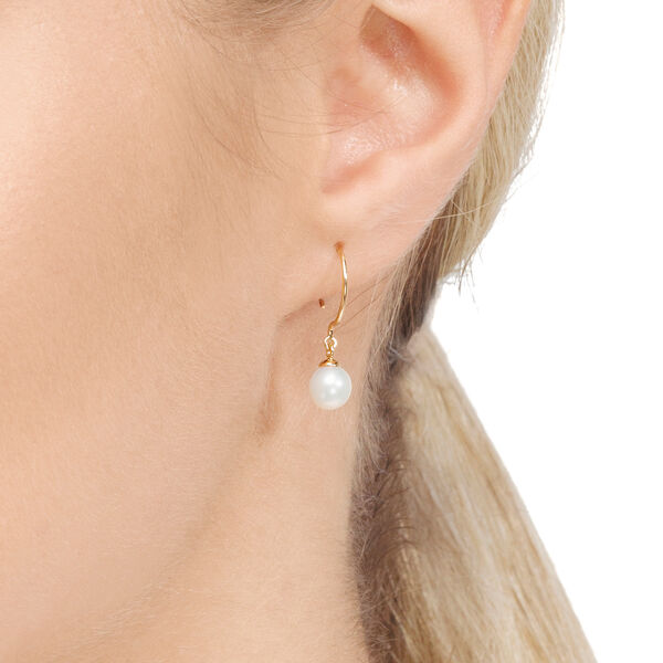 Ohrhnger Single Pearls, 14 Karat Weigold Bild 3