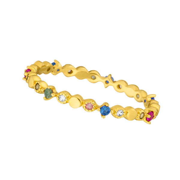 Ring CANDY LINE, 18 K Gelbgold vergoldet, Gr.52