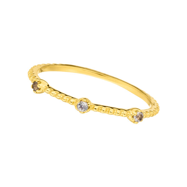 Ring Gorgeous, Labradorit, 18 K Gelbgold vergoldet, Gr.50