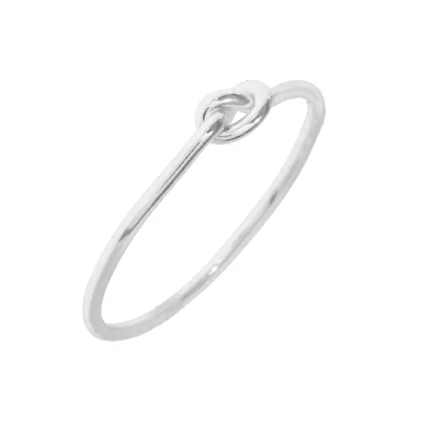 Leaf Jewelry Ring Knoten, 925 Sterlingsilber, Größe 52