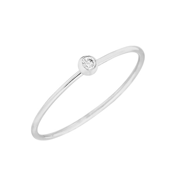Ring MY FIRST DIAMOND, 14 Karat Weigold, Gr.50