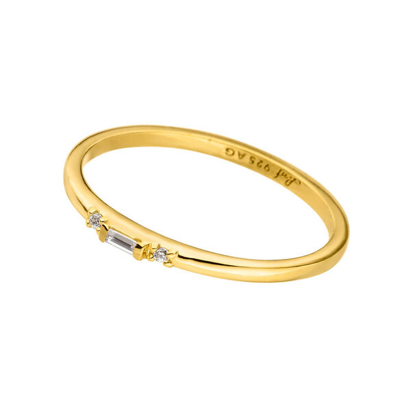 Ring SPARKLE, small, 18 K Gelbgold vergoldet, Gr.50