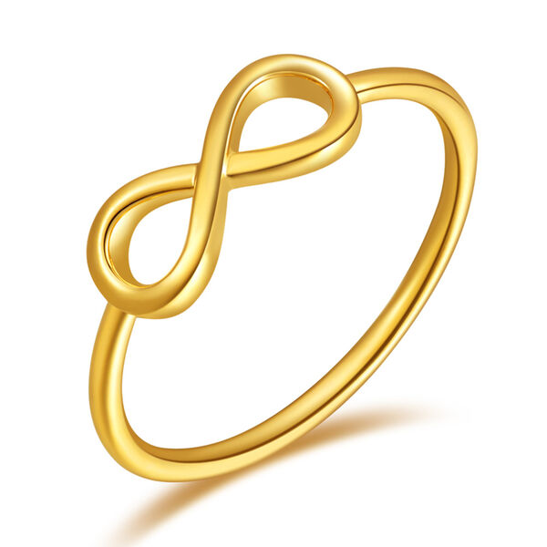 Ring Infinity, 18 K Gelbgold, Größe 52