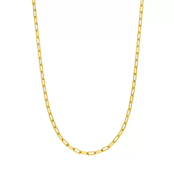 Leaf Jewelry Silber Halskette, CUBE I, Gelbgold