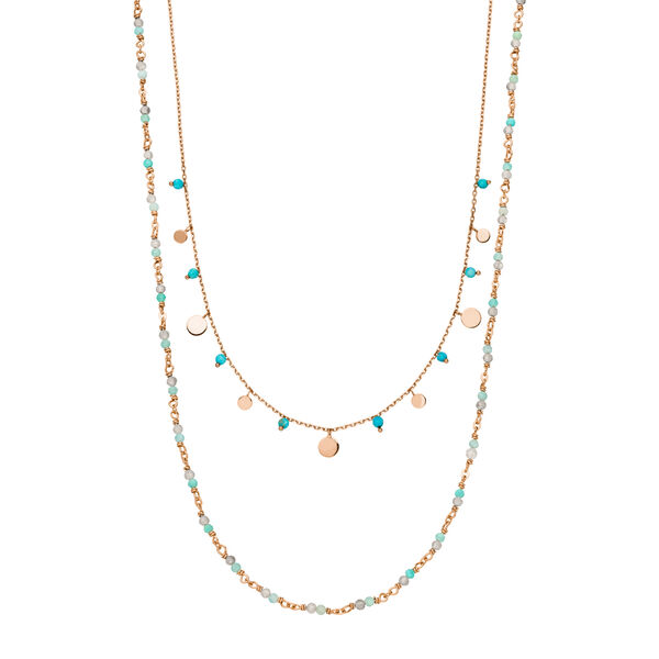 Silber Necklace Set Ocean Dream, Rosegold