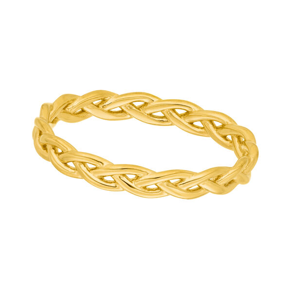 Ring Braid, 18 Karat Gelbgold vergoldet