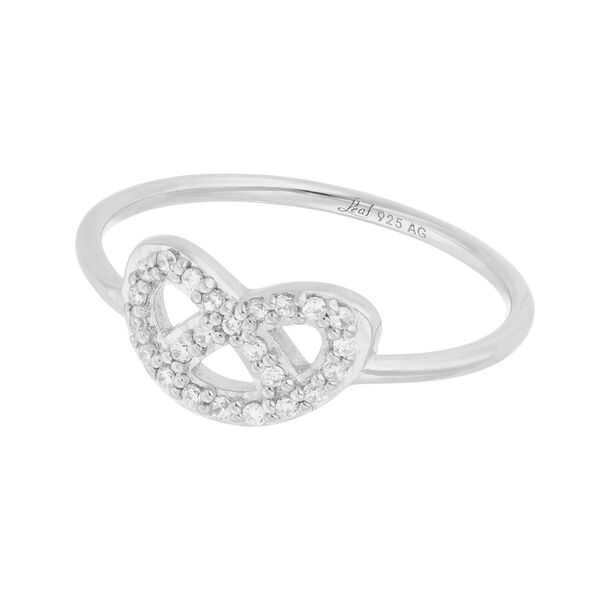 Ring Brezn mit Zirkonia, 925 Sterlingsilber