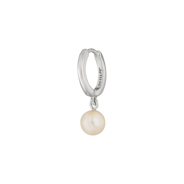 Single Creole PEARL, 925 Sterlingsilber