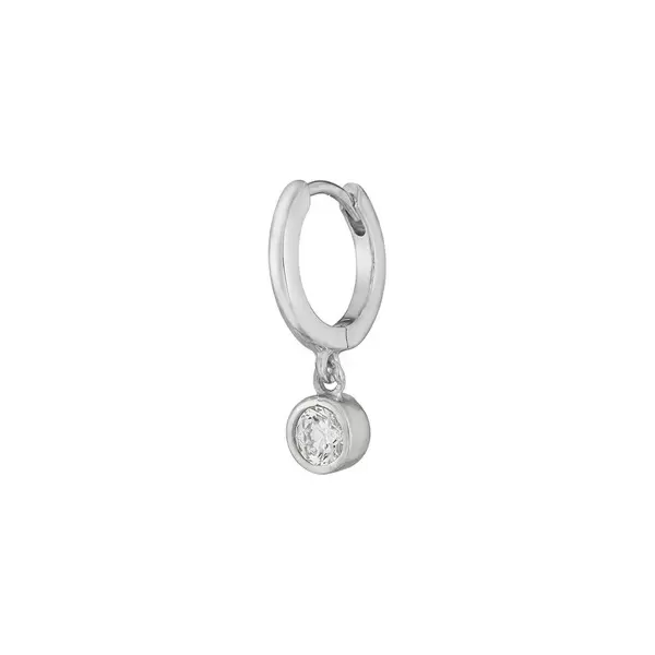 Leaf Jewelry Single Creole PURE, 925 Sterlingsilber
