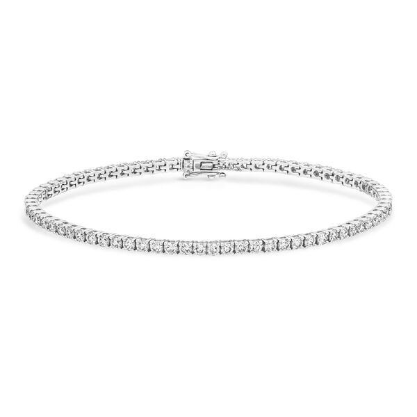 Tennisarmband mit Diamanten, 3.42ct, 17.0 cm