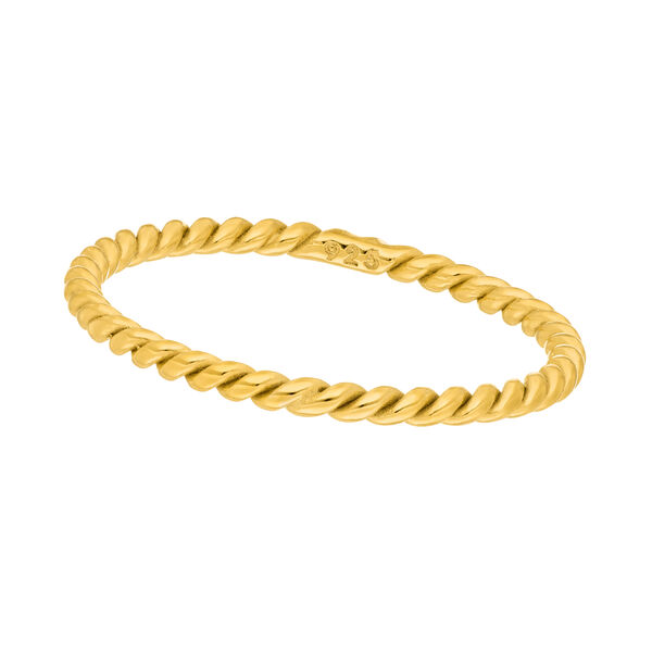 Twist Ring, 18 K Gelbgold vergoldet