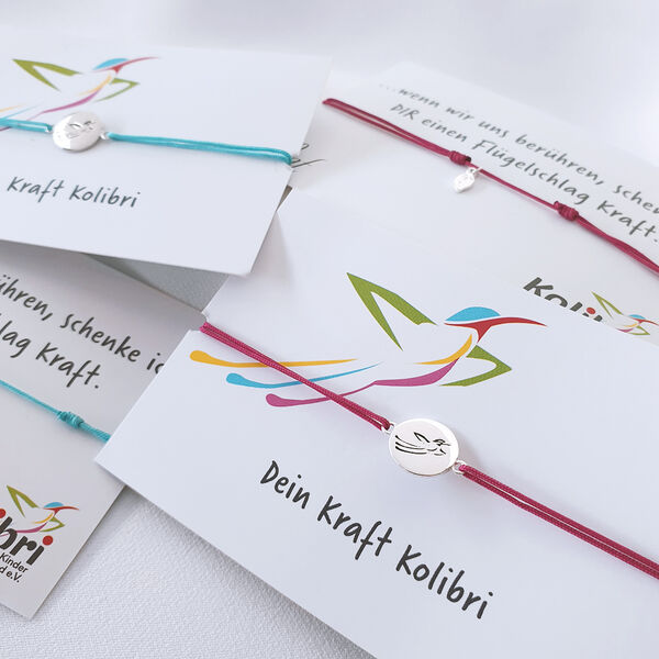 Charity Armband KOLIBRI, Grau Bild 3