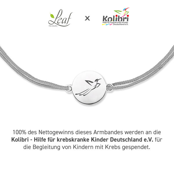 Charity Armband KOLIBRI, Grau Bild 2