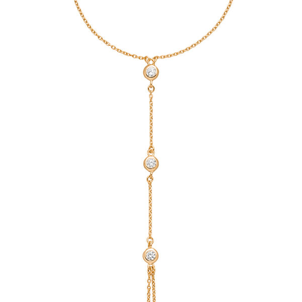 Hand Chain Zirkonia,18 K Rosegold vergoldet Bild 3