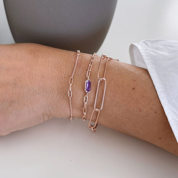 Silber Armkette, BIG SQUARE Bild 5