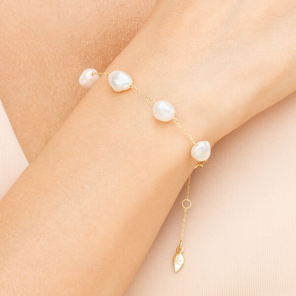 Armkette Barock Pearls, 14 Karat Weigold Bild 5