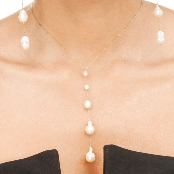 Halskette Barock Pearls, 14 Karat Gelbgold Bild 2