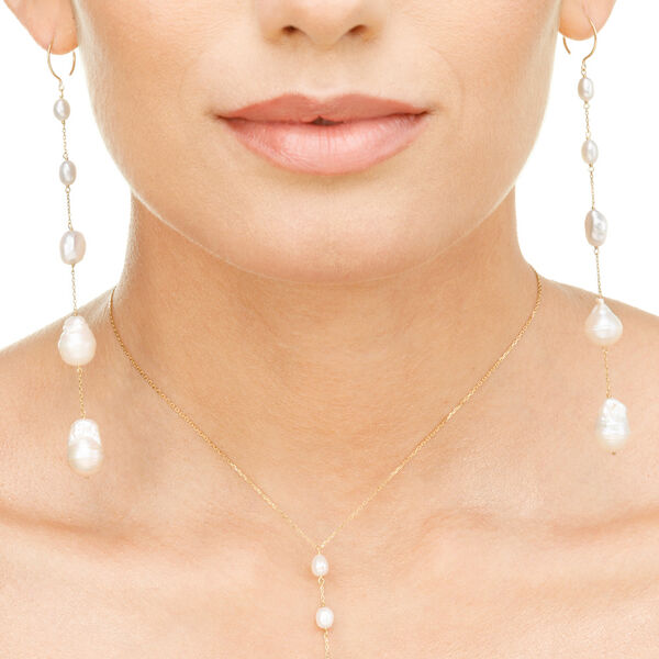 Ohrhnger Barock Pearls, 14 Karat Weigold Bild 2