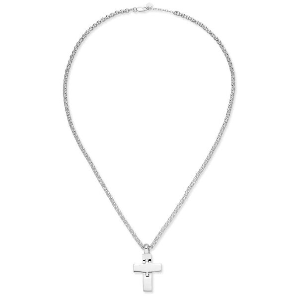 Herrenhalskette KREUZ lang, 925 Sterlingsilber Bild 2