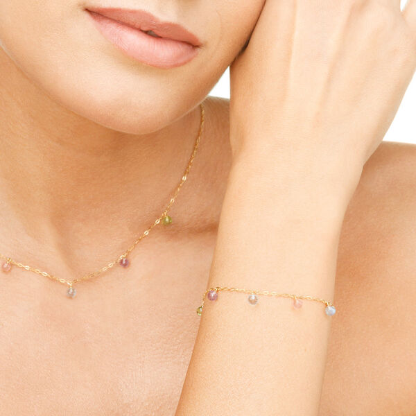 Halskette SWEET GEMS, 14 Karat Gelbgold Bild 4