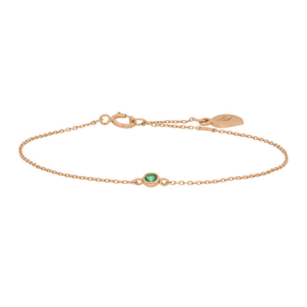 Armkette Smaragd, 14 Karat Rosegold Bild 5