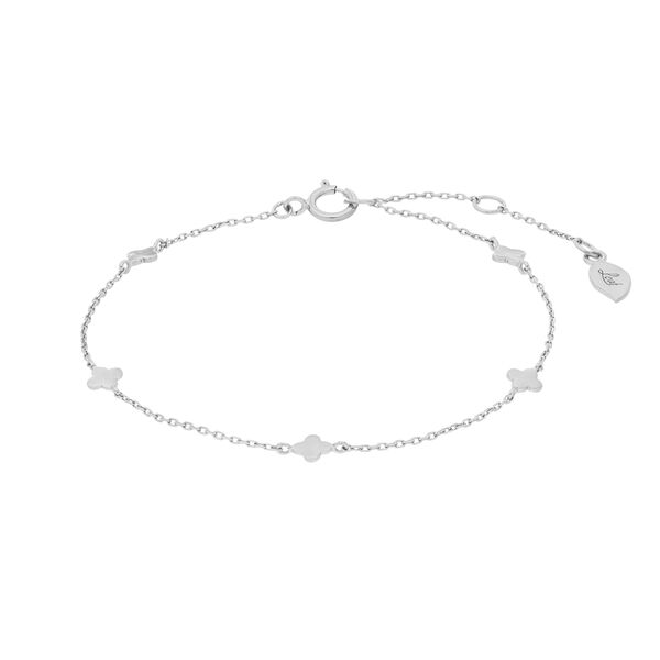 Armkette MINI Clover, 14 Karat Wei�gold Bild 4