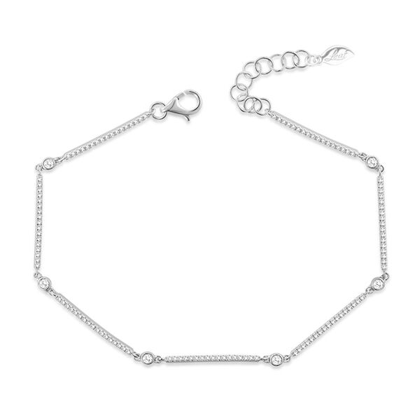 Armband Bar, 18 Karat Weigold, Diamanten Bild 3