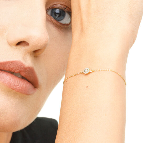 Armkette Pav II mit Diamanten, 18 Karat Gelbgold Bild 3