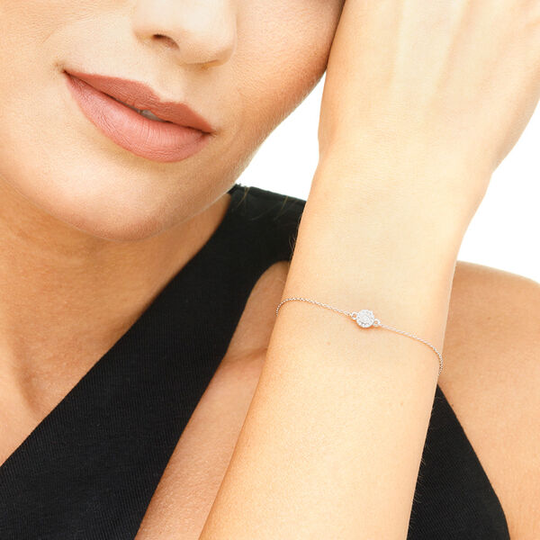 Armkette Pav II mit Diamanten, 18 Karat Weigold Bild 3