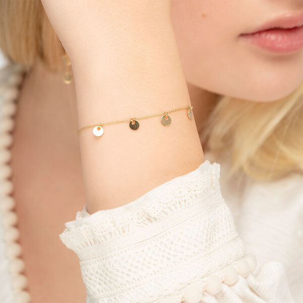 Armkette Platelet, 14 Karat Gelbgold Bild 2