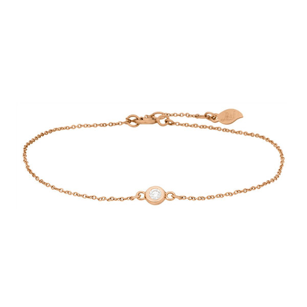 Armkette MY FIRST DIAMOND, 14 Karat Rosegold Bild 3