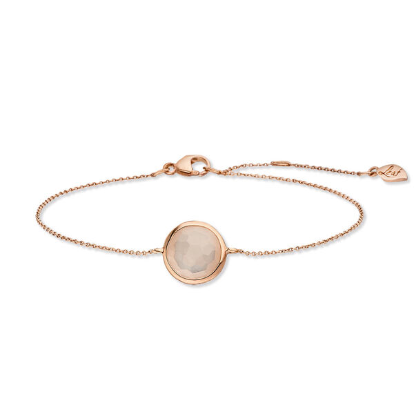 Armkette Rosenquarz, 14 Karat Rosegold Bild 3