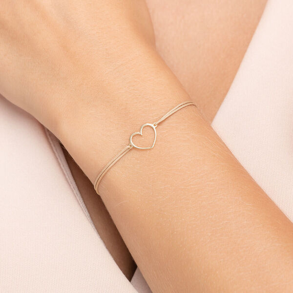Freundschaftsarmband GENTLE HEART, 14 Karat Gelbgold Bild 2