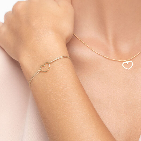 Freundschaftsarmband GENTLE HEART, 14 Karat Gelbgold Bild 3