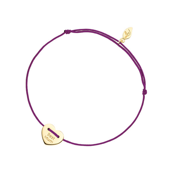 Freundschaftsarmband BEST MUM, 14 Karat Gelbgold Bild 2