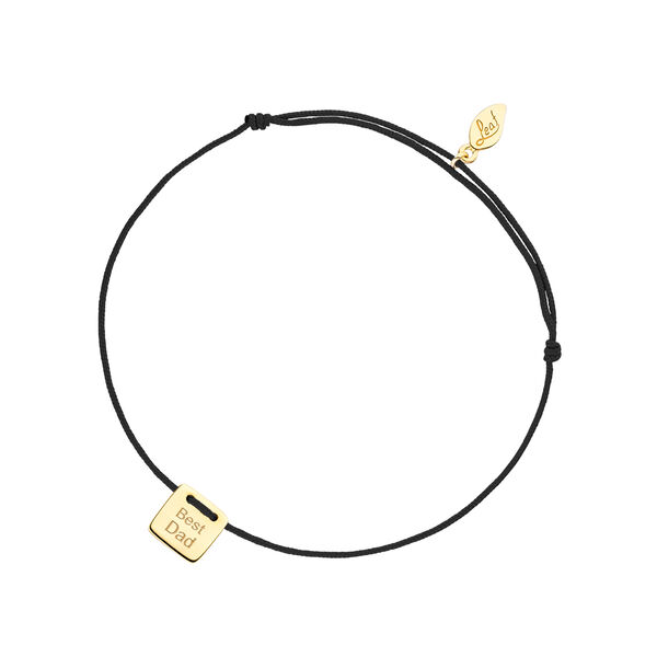 Freundschaftsarmband BEST DAD, 14 Karat Gelbgold Bild 4