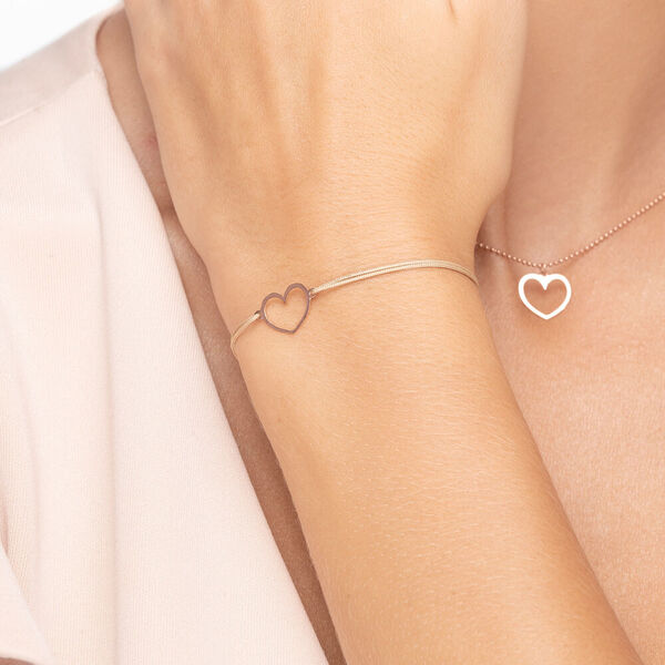 Freundschaftsarmband GENTLE HEART, 14 Karat Rosegold Bild 3