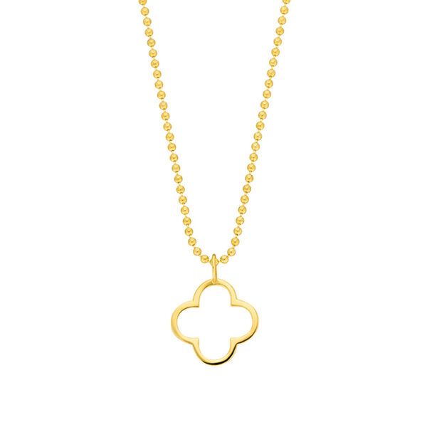 Halskette GENTLE CLOVER, 14 K Gelbgold Bild 2