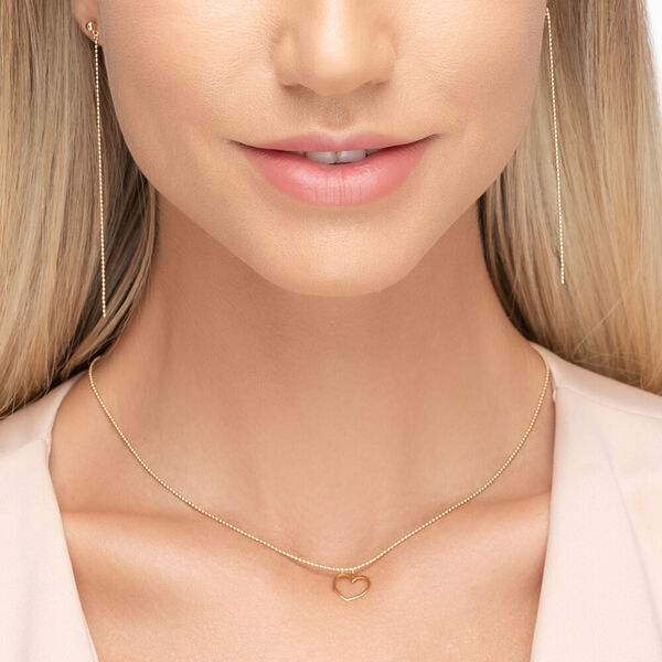 Halskette GENTLE HEART, 14 K Gelbgold Bild 3