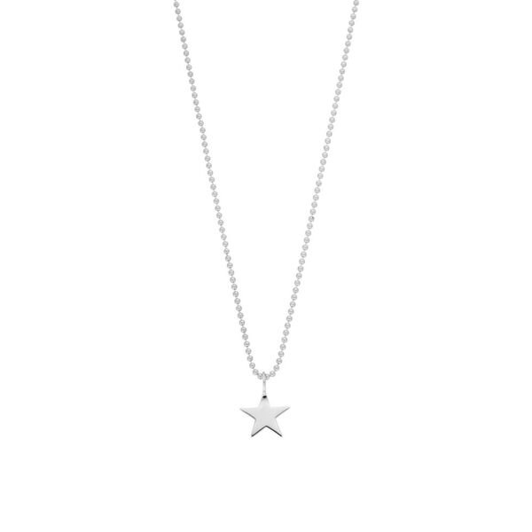 Halskette STAR, 14 K Weißgold Bild 3