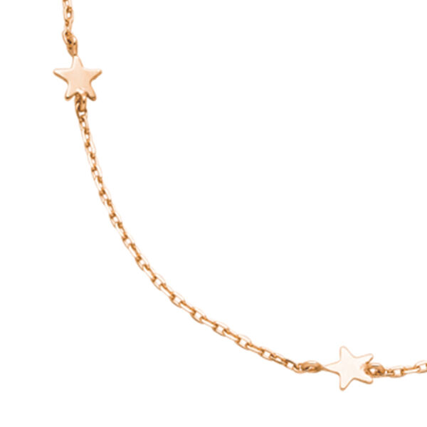 Halskette MINI Stars, 14 Karat Rosegold Bild 3